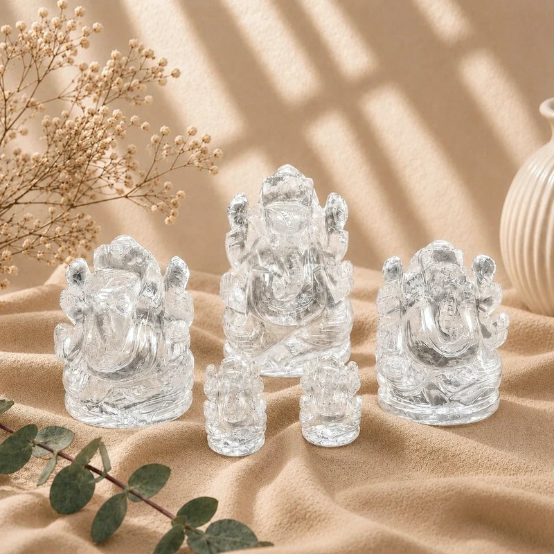 Clear Quartz Ganeshas main
