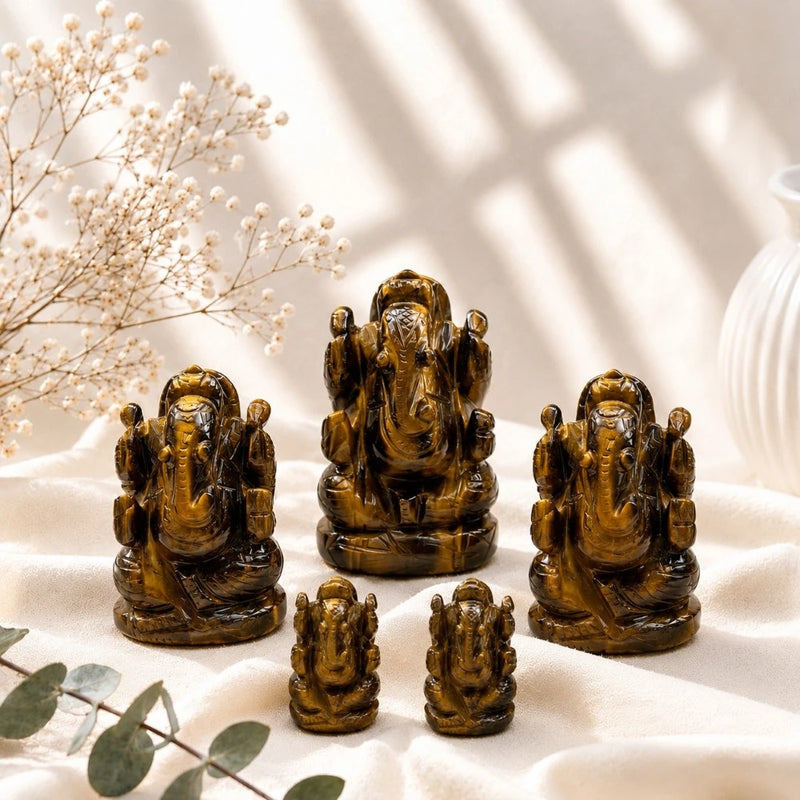 Tiger Eye Ganeshas main