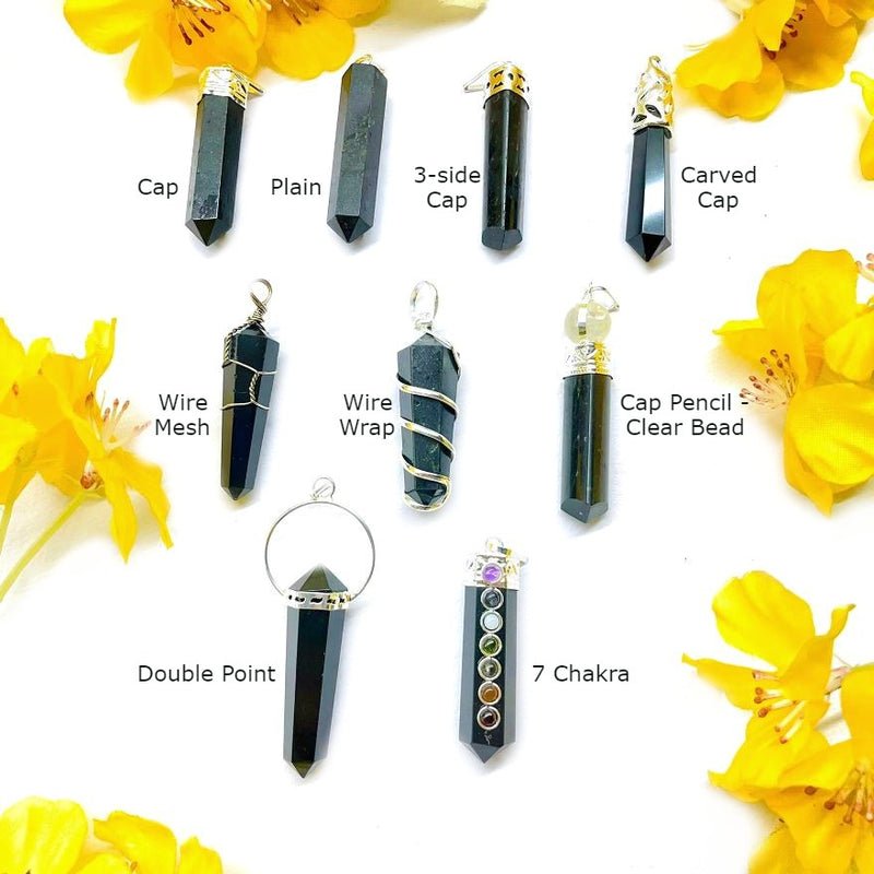 Genuine Black Tourmaline Pendant