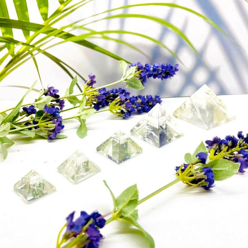 Reiki-Charged Clear Quartz Pyramid