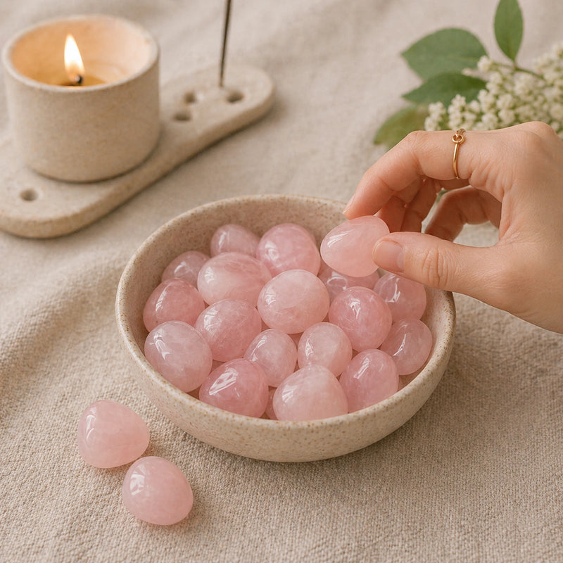 Rose Quartz Tumbled Stone